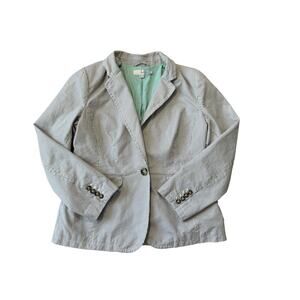 Boden Seersucker Cotton summer blazer/Jacket, size 10R; blue & white striped